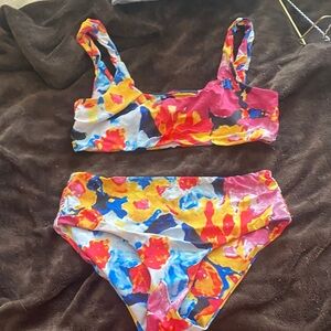 Colorful Floral Bikini Set